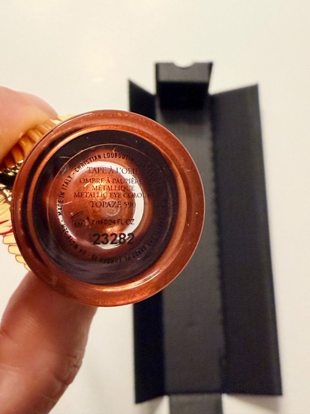 Christian Louboutin Tape à L'Œil 590 Topaze Metallic Liquid Eyeshadow NIB - Picture 6 of 8